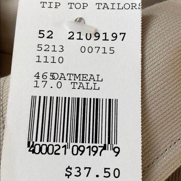 NWT Wm. H. Leishman 17 Large Dress Shirt - Picture 5 of 5